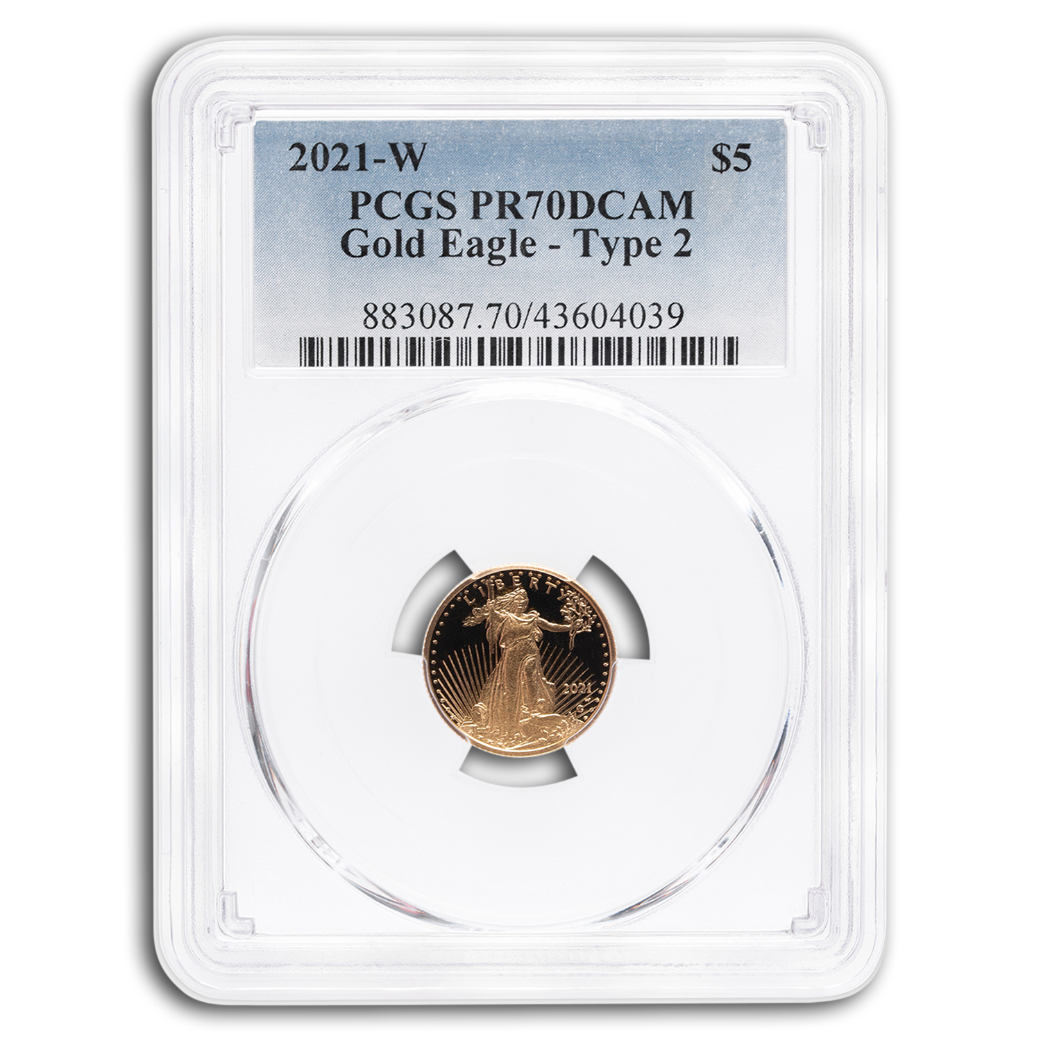 2021-W 1/10 oz Proof Gold Eagle (Type 2) PR-70 PCGS | eBay